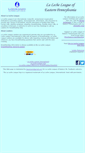 Mobile Screenshot of lllofeasternpa.org